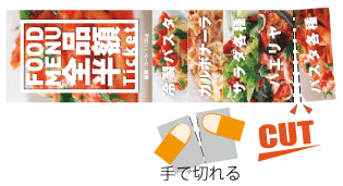 回数券印刷のイメージ